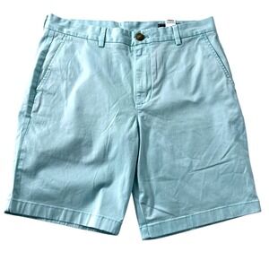 Vineyard Vines Mens Chino Breaker Shorts Baby Blue Size 32 Preppy Whale Golf Dad